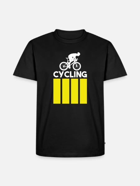 Cycling - Modern - Männer Premium Bio T-Shirt - Schwarz
