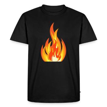 Flame Burst Palette - Men's Premium Organic T-Shirt - black - Front - Nico (187cm)