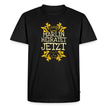 Cadeau pour Marlin - T-shirt Premium bio Homme - noir - Devant - Nico (187cm)