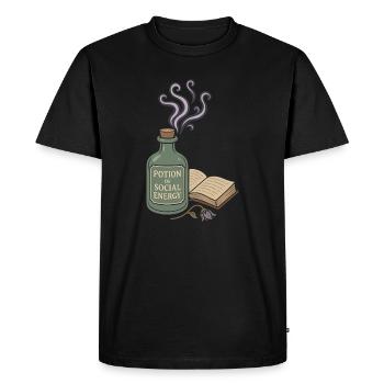 Booktok Fantasy Bookish Humor Gift for - Men's Premium Organic T-Shirt - black - Front - Nico (187cm)