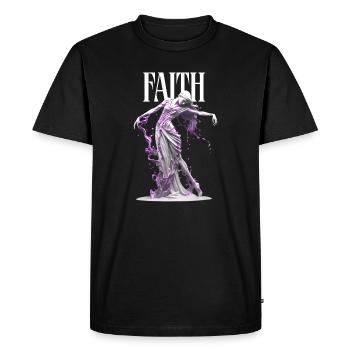 Foi L’espoir L’amour te rend fort - T-shirt Premium bio Homme - noir - Devant - Nico (187cm)