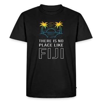 Fiji - Men's Premium Organic T-Shirt - black - Front - Nico (187cm)