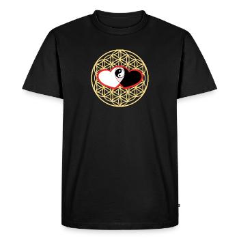 Unconditional Love - Men's Premium Organic T-Shirt - black - Front - Nico (187cm)