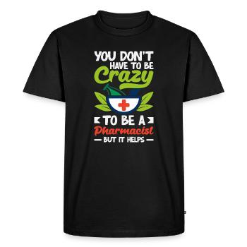Pharmacist Pharmaceutical Technical - Men's Premium Organic T-Shirt - black - Front - Nico (187cm)