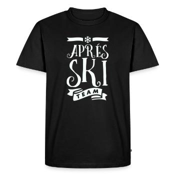 Après Ski Team - Men's Premium Organic T-Shirt - black - Front - Nico (187cm)