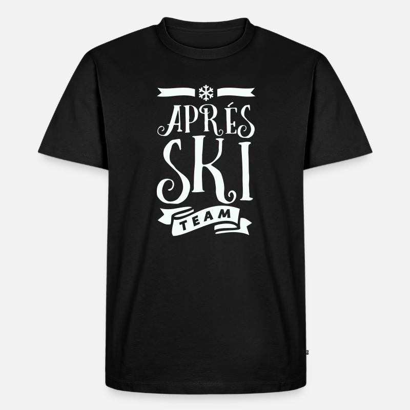 Après Ski Team  - Männer Premium Bio T-Shirt - Schwarz