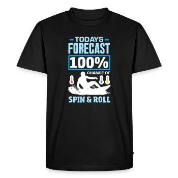 Surfing Surfboarder Bodyboarder - Men's Premium Organic T-Shirt - black - Front - Nico (187cm)