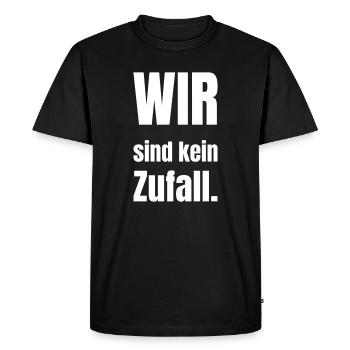 Nous ne sommes pas une coïncidence - T-shirt Premium bio Homme - noir - Devant - Nico (187cm)
