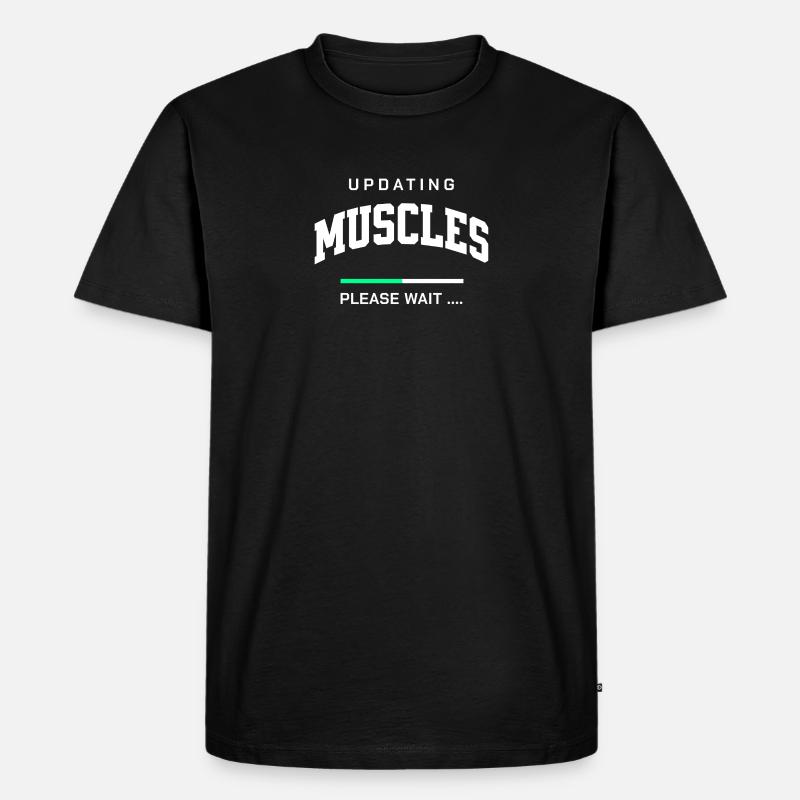 Aktualisierung - Männer Premium Bio T-Shirt - Schwarz