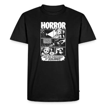 Horror Cursed Movie Taste - Men's Premium Organic T-Shirt - black - Front - Nico (187cm)