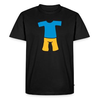 vêtements chaud t shirt top vêtements pantalons anzi - T-shirt Premium bio Homme - noir - Devant - Nico (187cm)