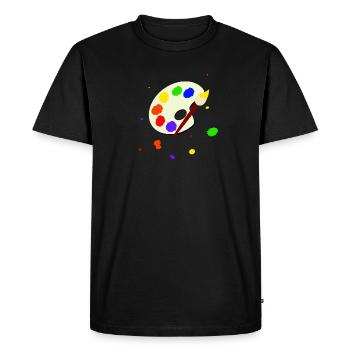 Peinture - T-shirt Premium bio Homme - noir - Devant - Nico (187cm)