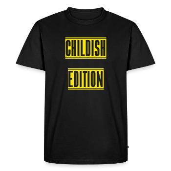 Édition enfantine - T-shirt Premium bio Homme - noir - Devant - Nico (187cm)