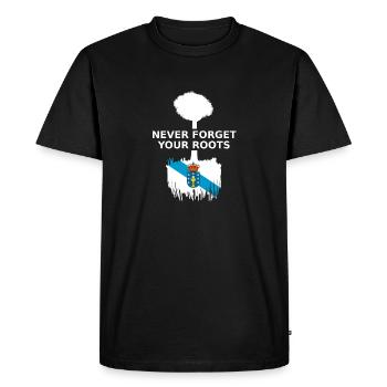 Galicia Galicia Roots - T-shirt Premium bio Homme - noir - Devant - Nico (187cm)