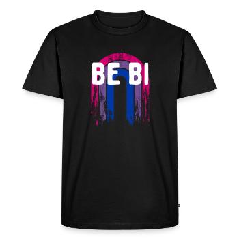 Be Bi Bisexual LGBTQ Bi Pride LGBT Dictons Pride - T-shirt Premium bio Homme - noir - Devant - Nico (187cm)
