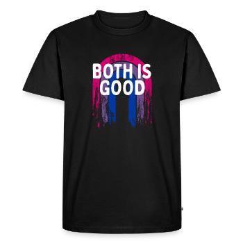 Les deux sont bons bisexuels LGBTQ Bi Pride Positivité - T-shirt Premium bio Homme - noir - Devant - Nico (187cm)