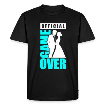 Jeu de couple de mariage sur le couple de mariage Jga - T-shirt Premium bio Homme - noir - Devant - Nico (187cm)
