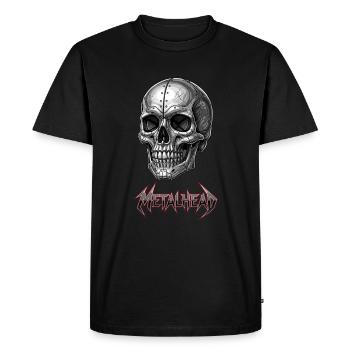Metalhead, Heavy Metal Rock, Hardrock, Metalcore - T-shirt Premium bio Homme - noir - Devant - Nico (187cm)