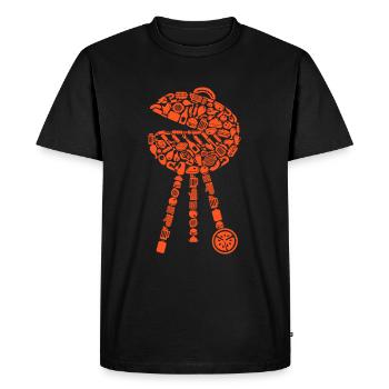 Grill BBQ Barbecue Grill Master Men Grilling - Men's Premium Organic T-Shirt - black - Front - Nico (187cm)