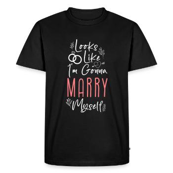 Parent, Mère, Responsabilité Solo - T-shirt Premium bio Homme - noir - Devant - Nico (187cm)