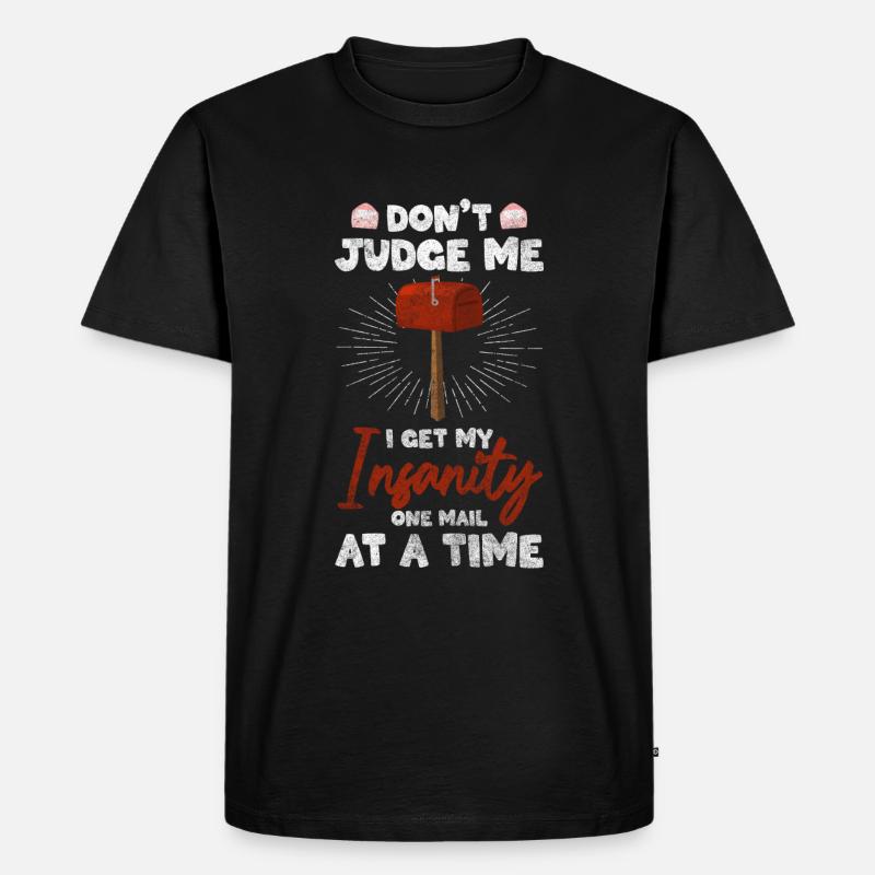 Post Paket Briefbote Express - Männer Premium Bio T-Shirt - Schwarz