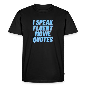 Je parle couramment Citations de films - T-shirt Premium bio Homme - noir - Devant - Nico (187cm)