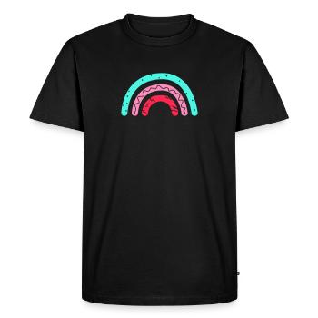 Arc-en-ciel - T-shirt Premium bio Homme - noir - Devant - Nico (187cm)