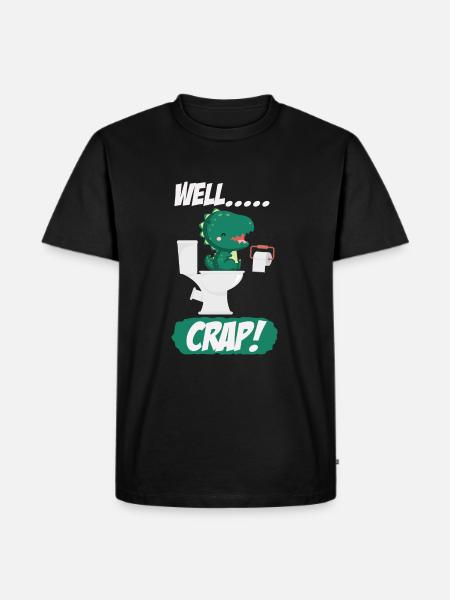 Funny Trex Arms Problems Dinosaur - Men's Premium Organic T-Shirt - black