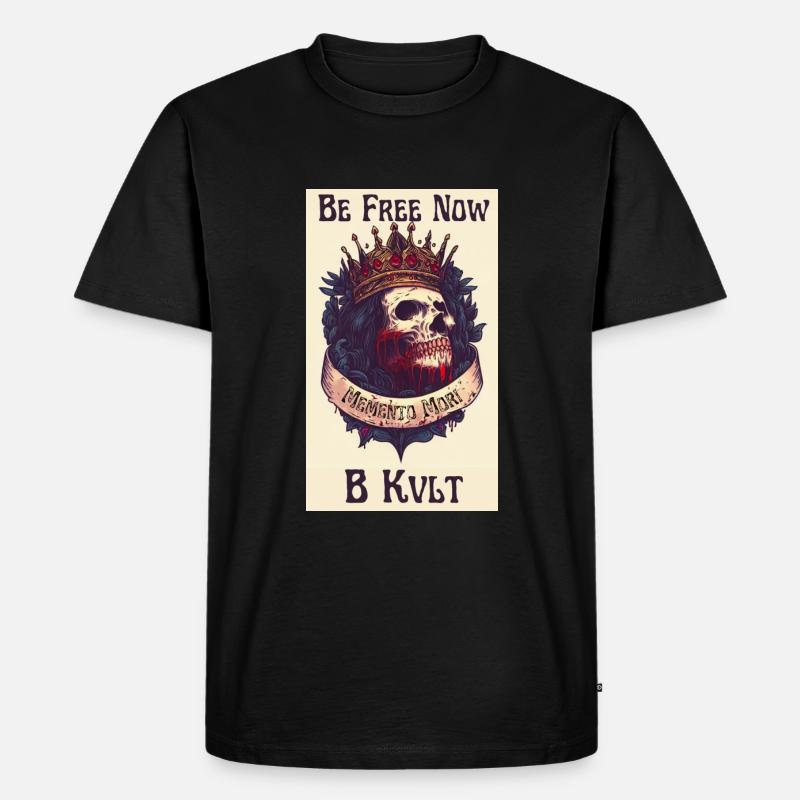Memento Mori - Männer Premium Bio T-Shirt - Schwarz