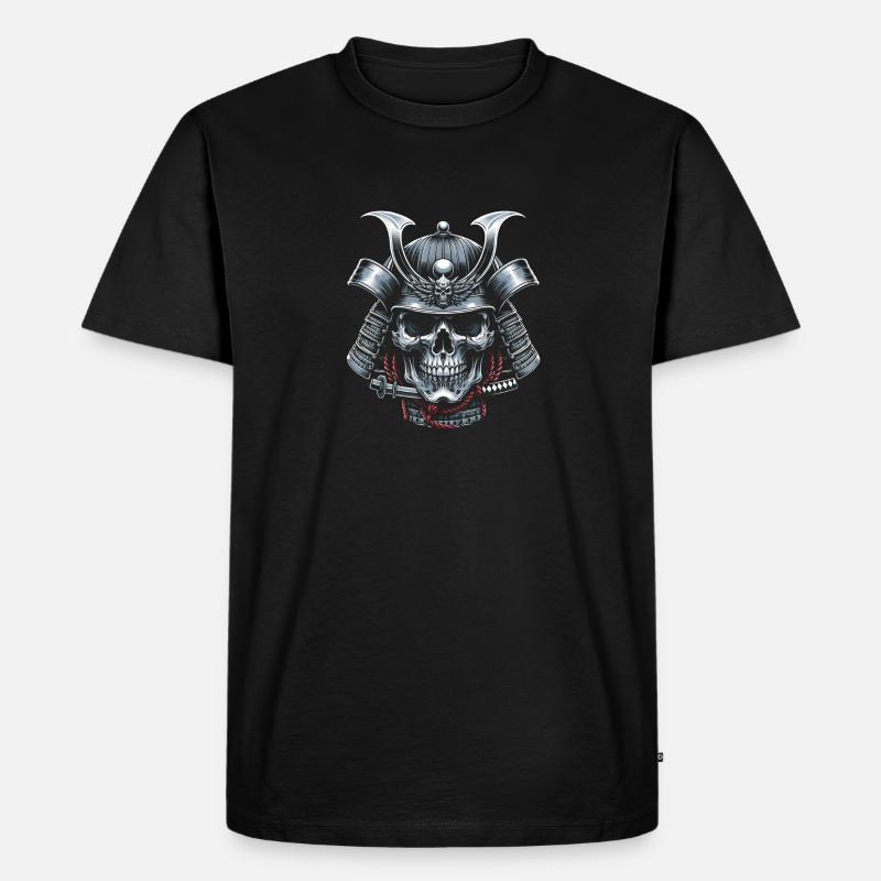 Ewiger Samurai-Geist - Männer Premium Bio T-Shirt - Schwarz