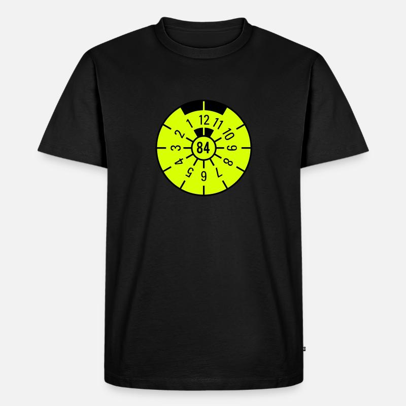 TÜV 1984 - Männer Premium Bio T-Shirt - Schwarz