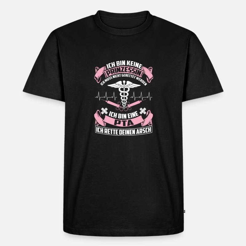 PTA - Pharmazeutisch-technische Assistentin - Männer Premium Bio T-Shirt - Schwarz