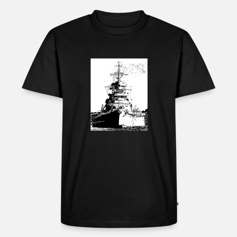 Lorenz_x Bismarck - Männer Premium Bio T-Shirt - Schwarz