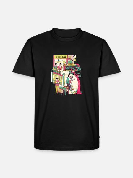 Nhay Dam Vietnamese Dance - Men's Premium Organic T-Shirt - black