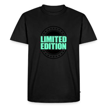 Limited Edition - Men's Premium Organic T-Shirt - black - Front - Nico (187cm)