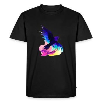 Budgerigar cockatiel bird owner bird - Men's Premium Organic T-Shirt - black - Front - Nico (187cm)