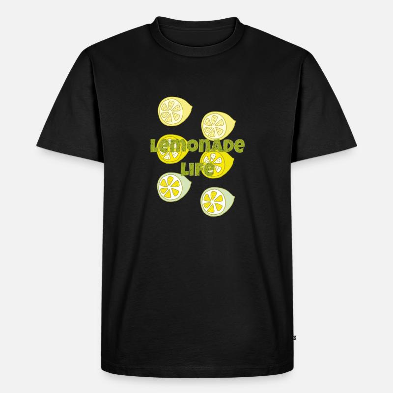 lemonade life - Männer Premium Bio T-Shirt - Schwarz