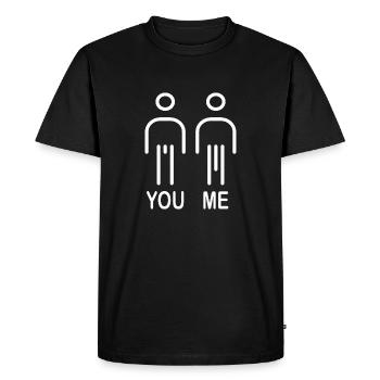 Lusitge Saying You Me Humor Funny Pictures - T-shirt Premium bio Homme - noir - Devant - Nico (187cm)