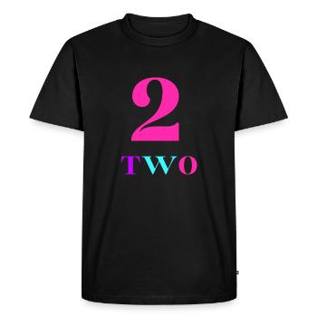 Two-2e anniversaire - T-shirt Premium bio Homme - noir - Devant - Nico (187cm)