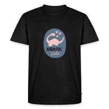 Cute dino - T-shirt Premium bio Homme - noir - Devant - Nico (187cm)