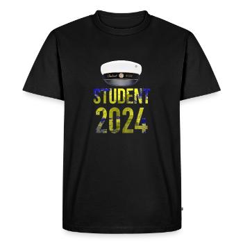 Remise des diplômes de la classe 2024 Fête de remise des diplômes du lycée - T-shirt Premium bio Homme - noir - Devant - Nico (187cm)