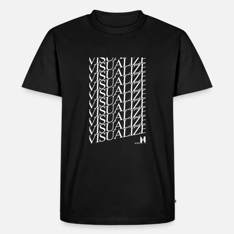 VISUALIZE - Men's Premium Organic T-Shirt - black