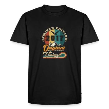 Original 2017 Vintage Édition limitée Cadeau - T-shirt Premium bio Homme - noir - Devant - Nico (187cm)
