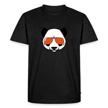 panda design LUNETTE - T-shirt Premium bio Homme - noir - Devant - Nico (187cm)