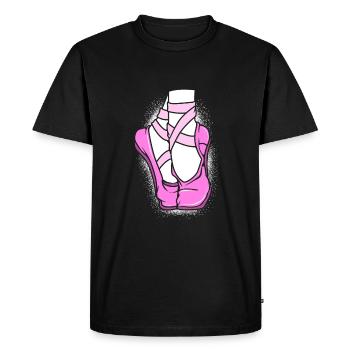 Ballet Ballet Dancer - Men's Premium Organic T-Shirt - black - Front - Nico (187cm)