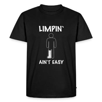Broken leg - Men's Premium Organic T-Shirt - black - Front - Nico (187cm)