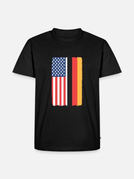 American German - Men's Premium Organic T-Shirt - black