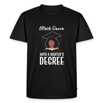 Cérémonie de remise des diplômes de maîtrise - T-shirt Premium bio Homme - noir - Devant - Nico (187cm)