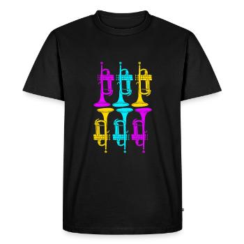 Trombone - T-shirt Premium bio Homme - noir - Devant - Nico (187cm)