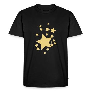 star - Men's Premium Organic T-Shirt - black - Front - Nico (187cm)